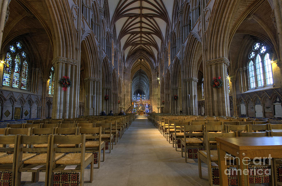Lichfield Photograph - Lichfield cathedral 1 by Steev Stamford Lichfield Photograph - Lichfield cathedral 1 by Steev Stamford