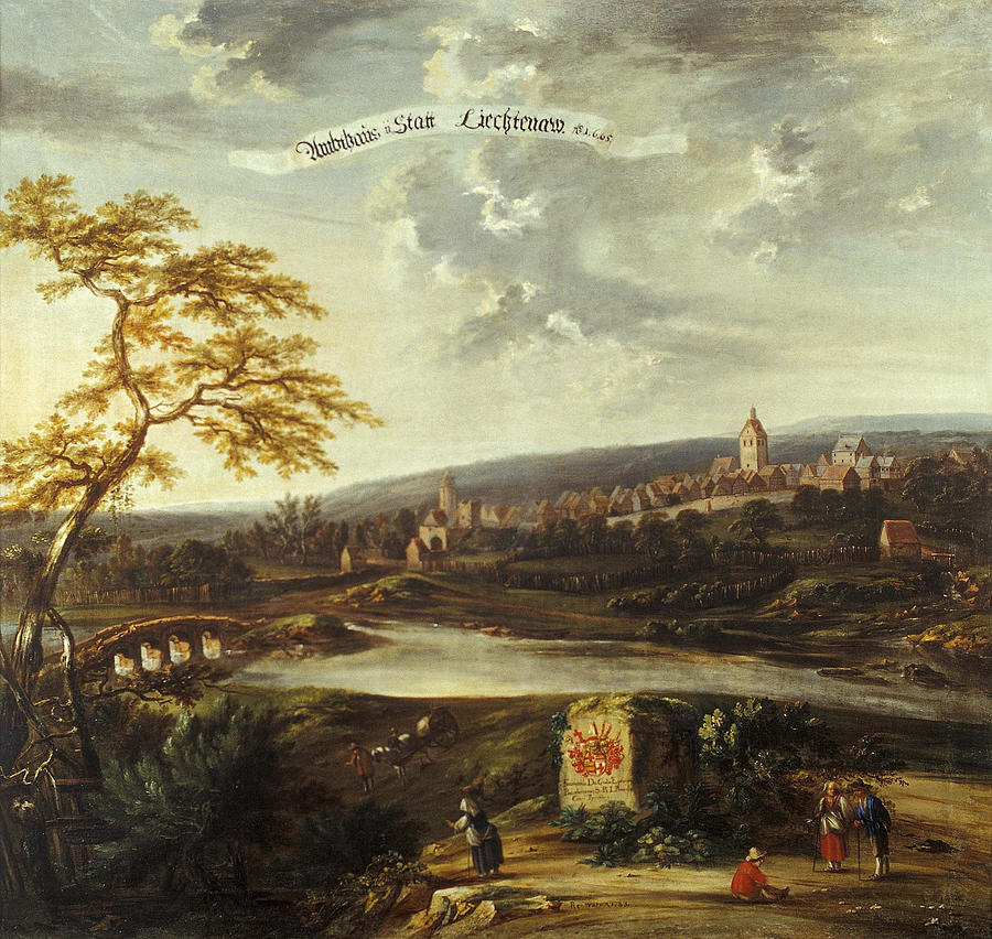 Lichtenau Painting by Carl Ferdinand Fabritius