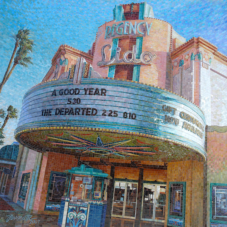 The Departed Painting - Lido Theater by Mia Tavonatti