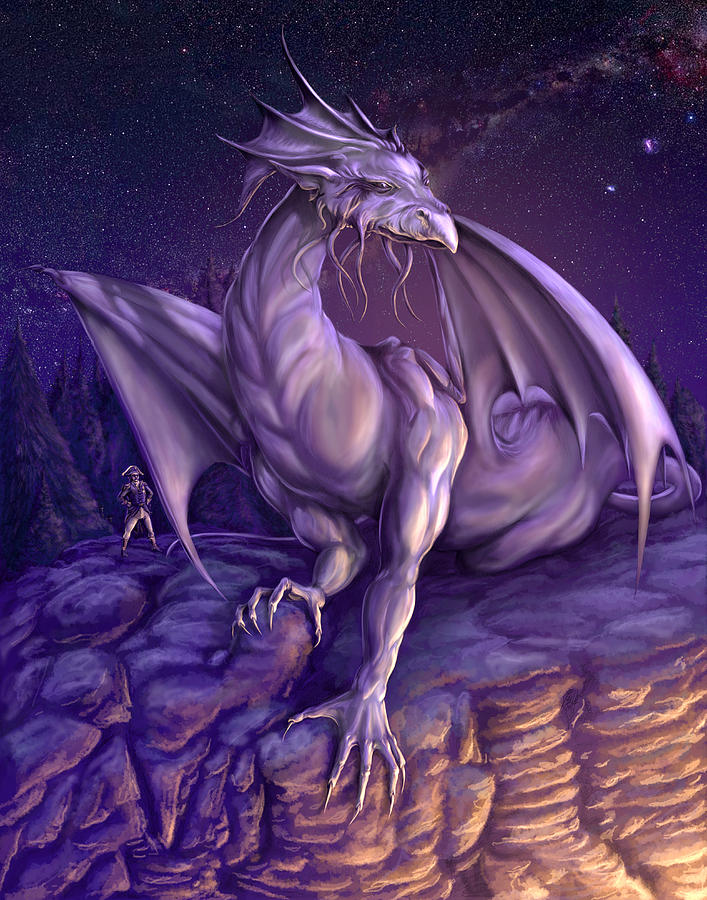 Dragon Digital Art - Lien by Rob Carlos