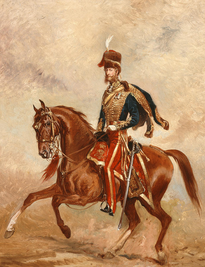 Lieutenant Colonel James Thomas Brudenell Painting by Alfred de Prades ...