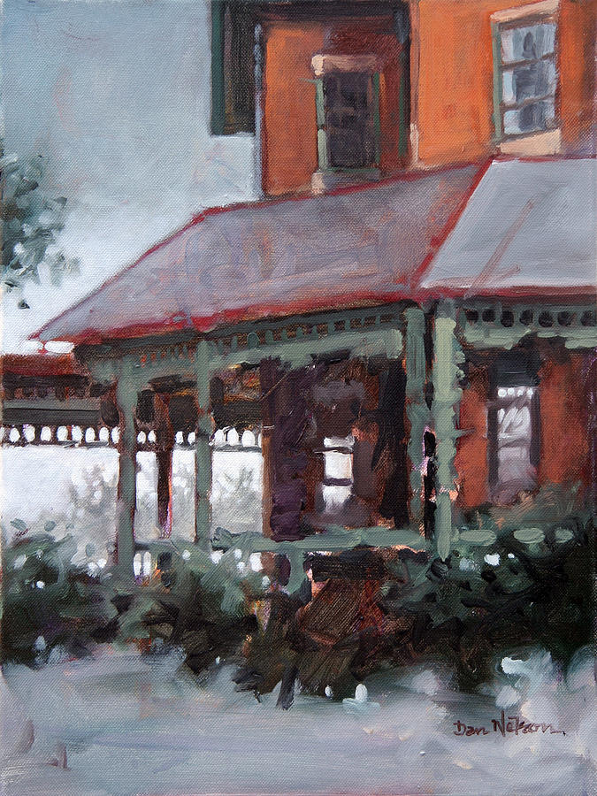 Lieutenant Governors Porch Painting by Dan Nelson