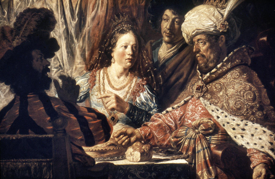 1625 Photograph - Lievans: Feast Of Esther by Granger 1625 Photograph - Lievans: Feast Of Esther by Granger