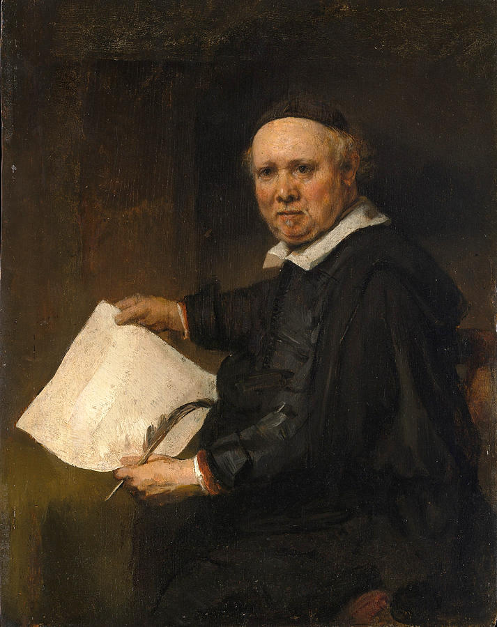 Lieven Willemsz van Coppenol Painting by Rembrandt
