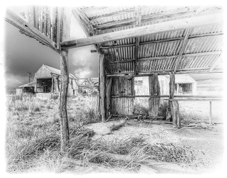 Black And White Photograph - Life as a Shed by Wayne Sherriff