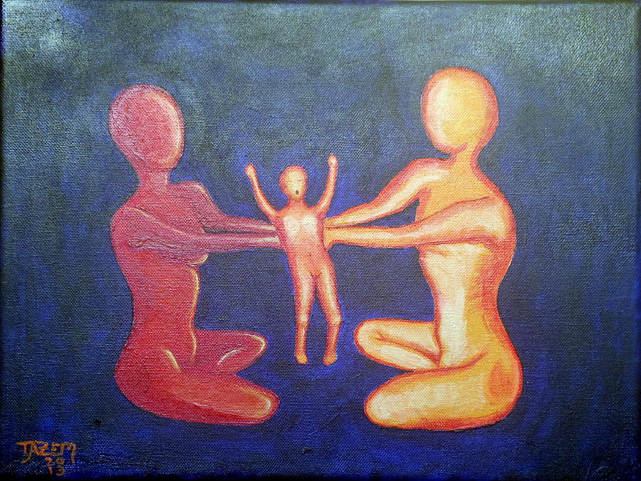 Mother Painting - Life Breath by TAZEM Art