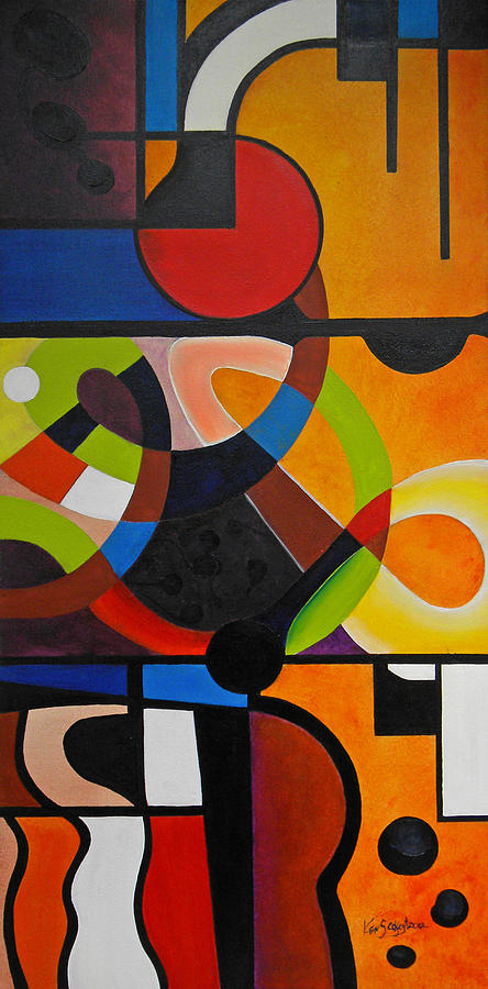 Abstract Painting - Life Digest by Ken Caffey Abstract Painting - Life Digest by Ken Caffey