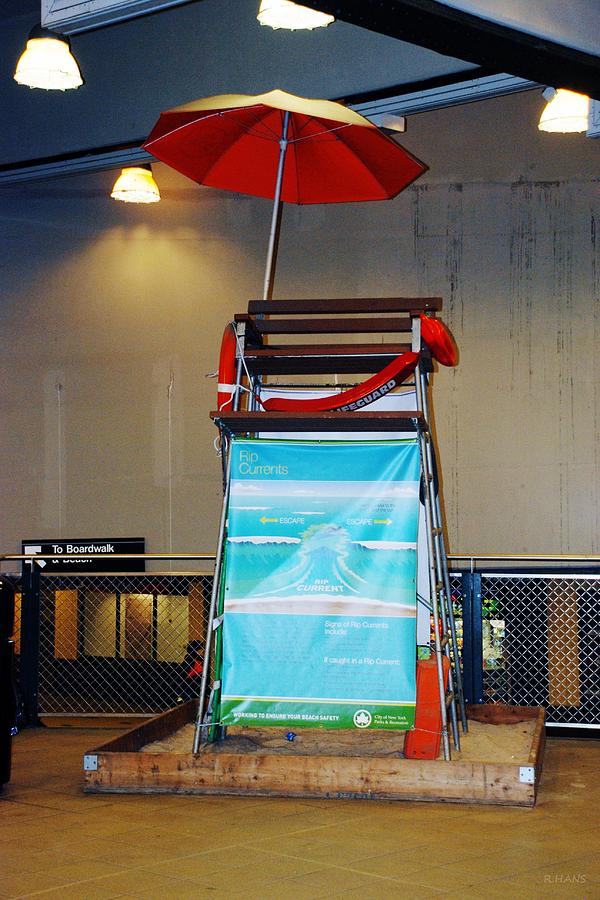 Life Guard Stand In The Subway Photograph