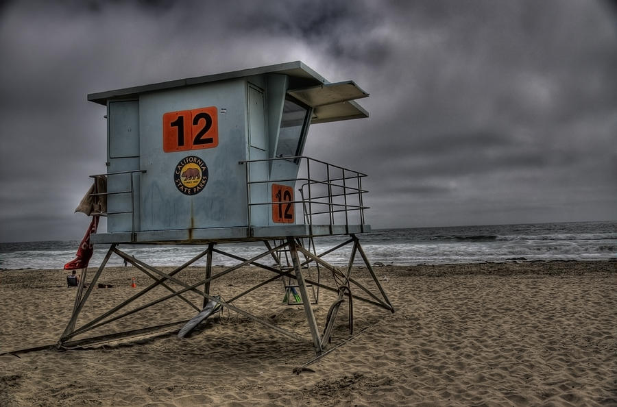 Life Guard Tower on a Beach Photograph by Atit Shah - Pixels