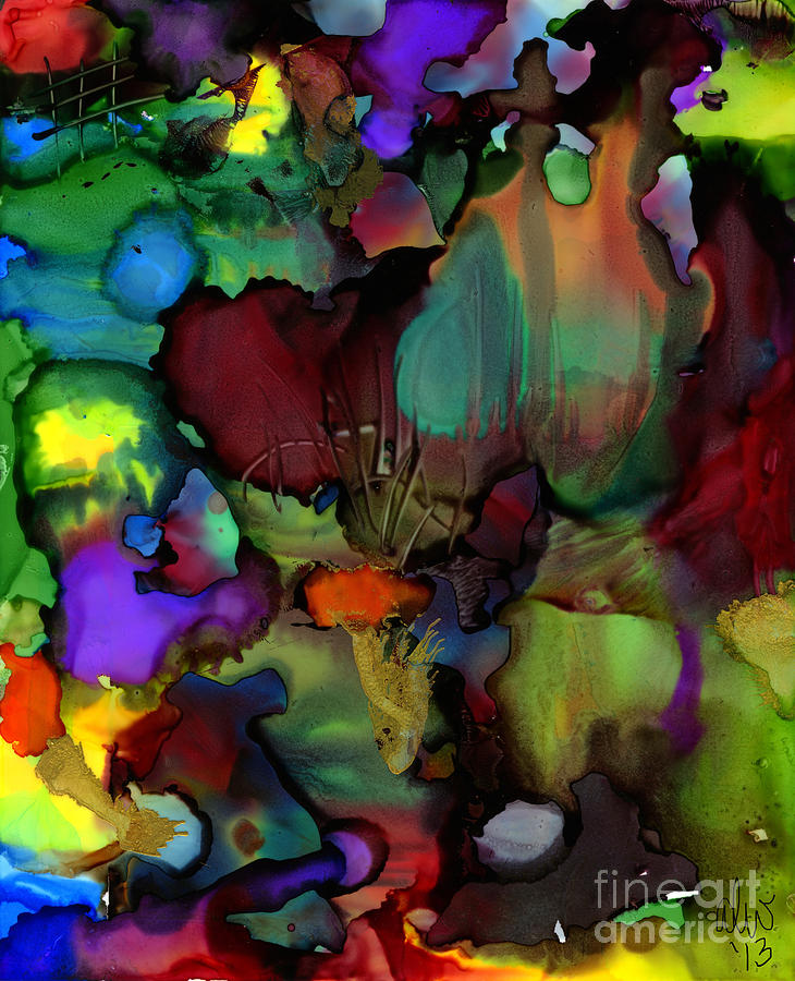 Abstract Painting - LIFE in Another World by Angela L Walker