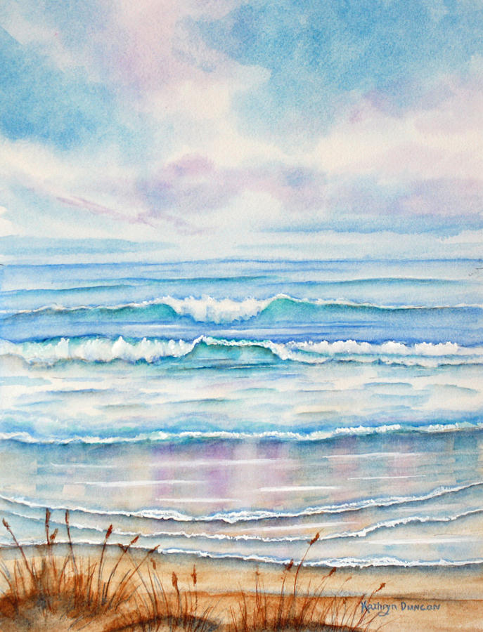 Life Is A Beach Painting by Kathryn Duncan