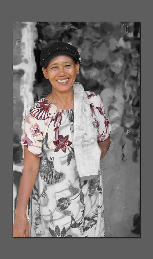 Indonesia Photograph - Life is not black and white by Bettina Clark