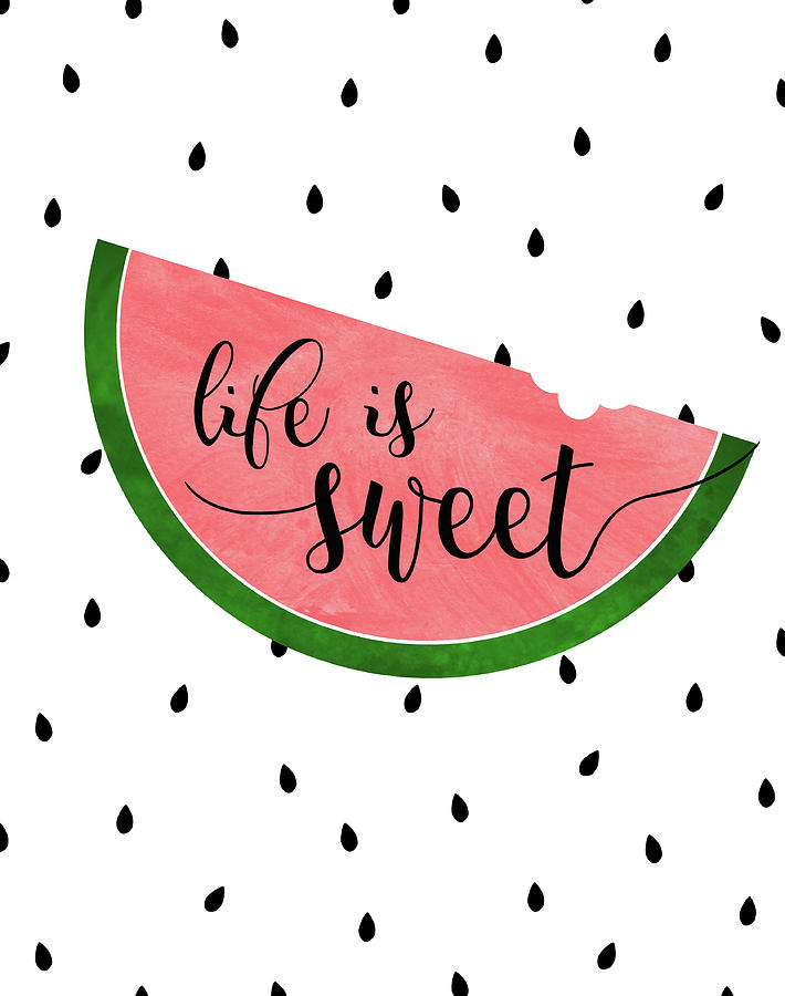Download Life Is Sweet - Watermelon Painting by Anna Quach