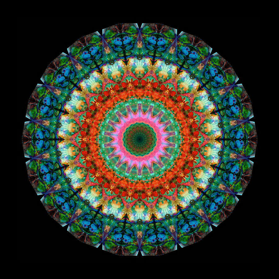 Life Joy - Mandala Art By Sharon Cummings Painting by Sharon Cummings