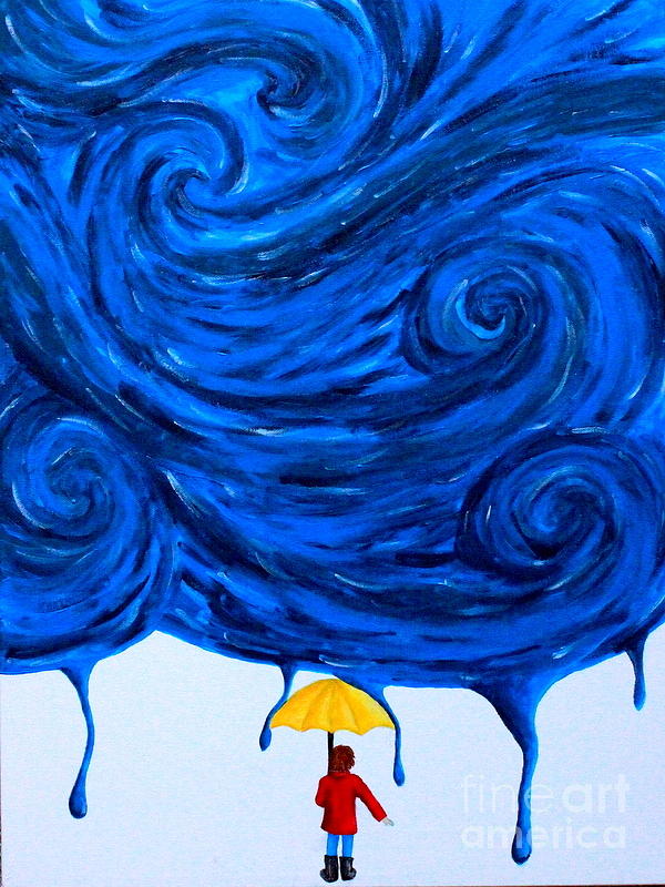 Umbrella Painting - Life by Kestra Matson