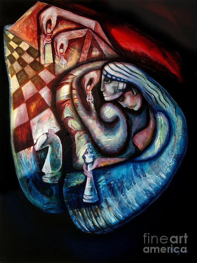 Life Like a Chess Game Painting by Gabriela Taylor - Fine Art America