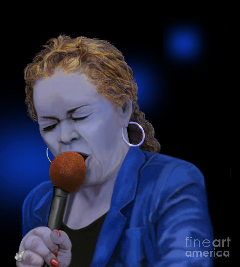 Etta James Painting - Life Love and the Blues by Steve Knapp