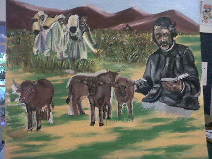 life of David Livingstone in Botswana Painting by Tshepo Mothibi - Fine ...