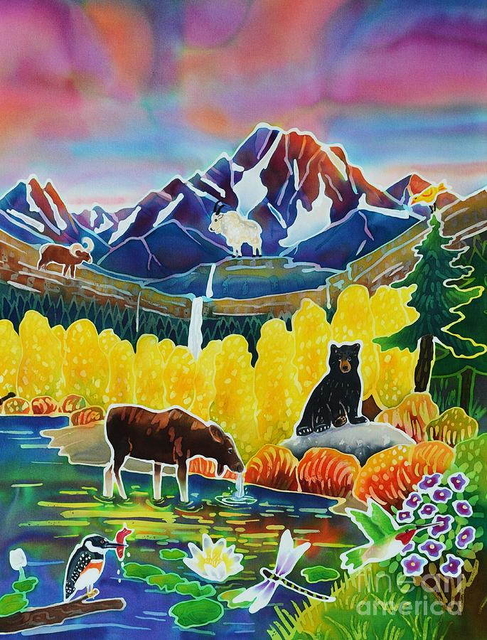 Glacier National Park Painting - Life of the Mountains by Harriet Peck Taylor