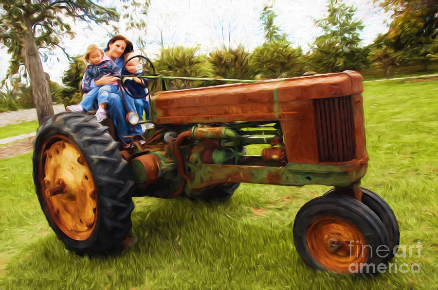 Life On The Old Family Tractor Photograph by Andee Design