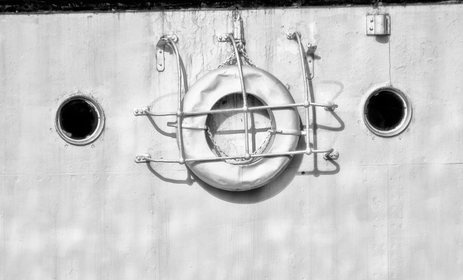 Life Preserver om USS Olympia Photograph by Bill Cannon