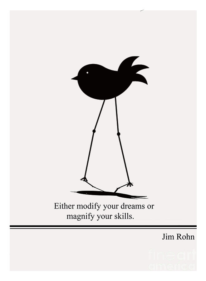 Life quotes- Jim Rohn Painting by Trilby Cole