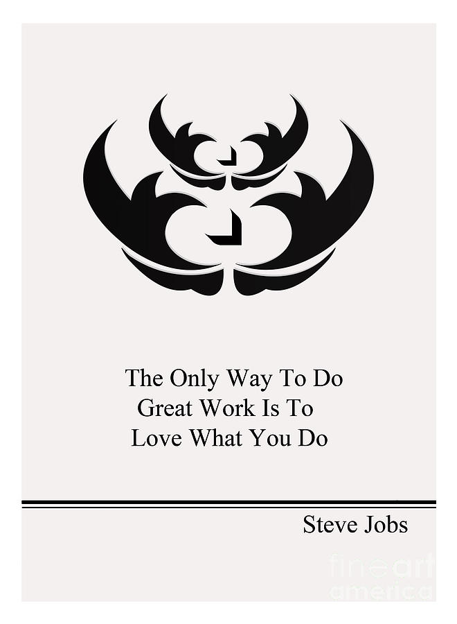 Life Quotes - Steve Jobs Painting by Trilby Cole