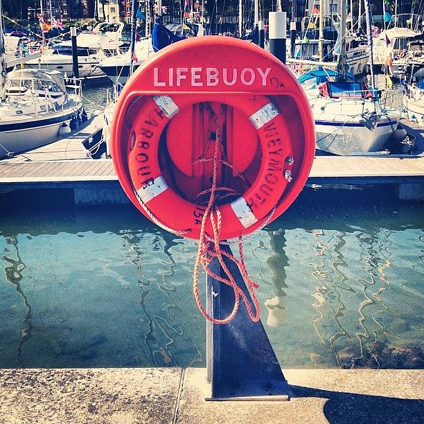 Boat Photograph - Lifebuoy. #weymouth #harbour #dorset by Robyn Chell