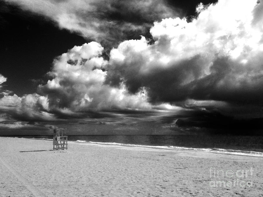 Lifeguard chair clouds Photograph by WaLdEmAr BoRrErO