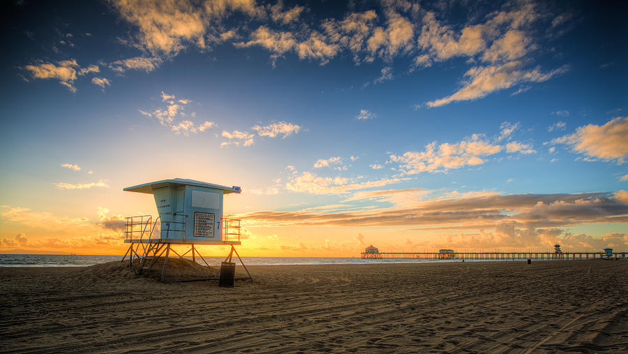 Sunset Photograph - Lifeguard Off Duty by Andrew Slater