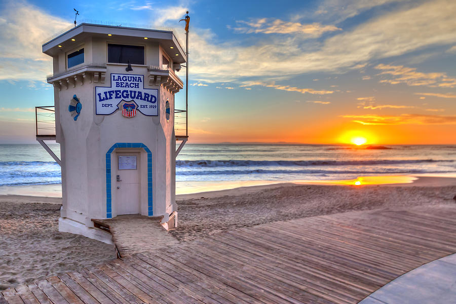 Lifeguard Tower on Main Beach Photograph by Cliff Wassmann
