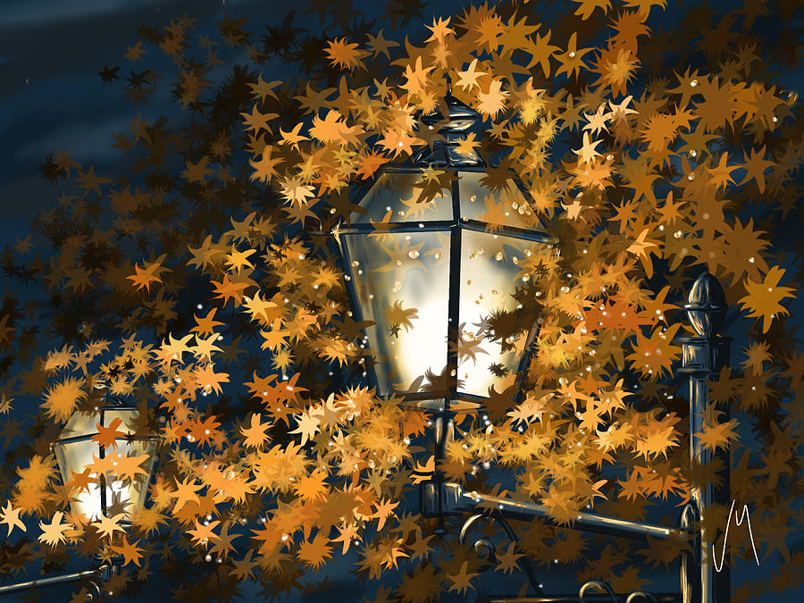 Light among the leaves Painting by Veronica Minozzi