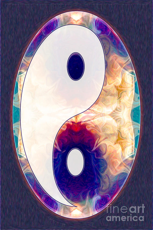 Light And Dark Energies Abstract Symbol Art by Omaste Witkowski Digital Art by Omaste Witkowski