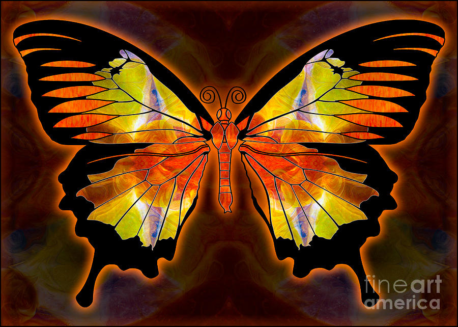 Light and Flight Abstract Butterfly Art by Omaste Witkowski  Digital Art by Omaste Witkowski