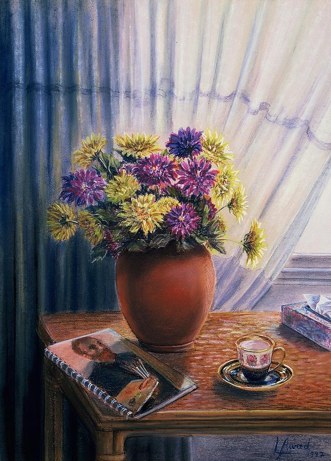Flower Painting - Bedroom Corner by Laila Awad Jamaleldin