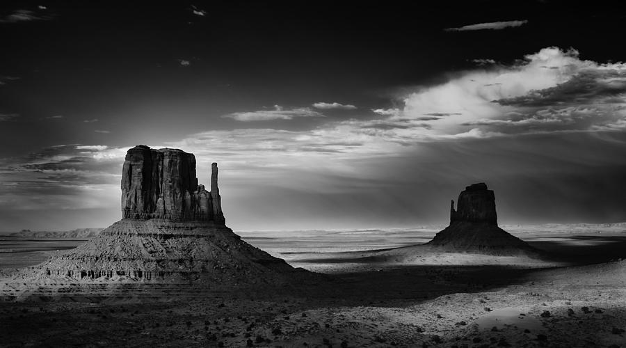 Landscape Photograph - Light and Shadows in Monument Valley by Jesse Castellano