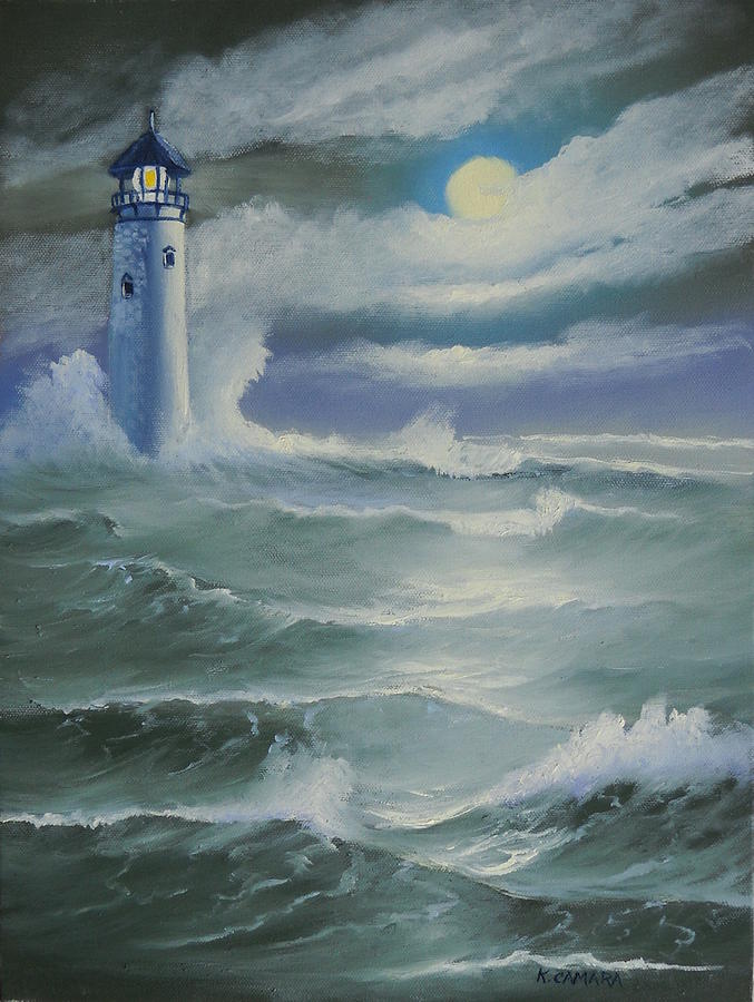 Light at Sea Painting by Kathie Camara