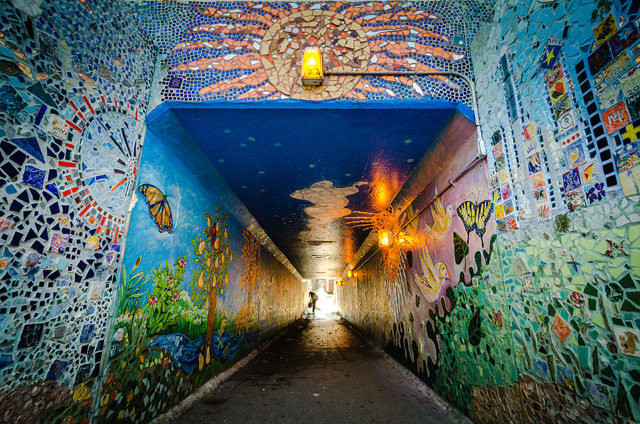 Light at the End of the Colorful Tunnel Photograph by Anthony Doudt