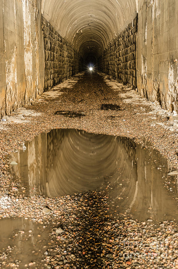 Abandoned Photograph - Light at the End of the Tunnel by Sue Smith
