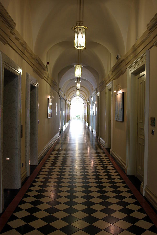 Hallway Photograph - Light at the end by Tawnyia Svajdlenka
