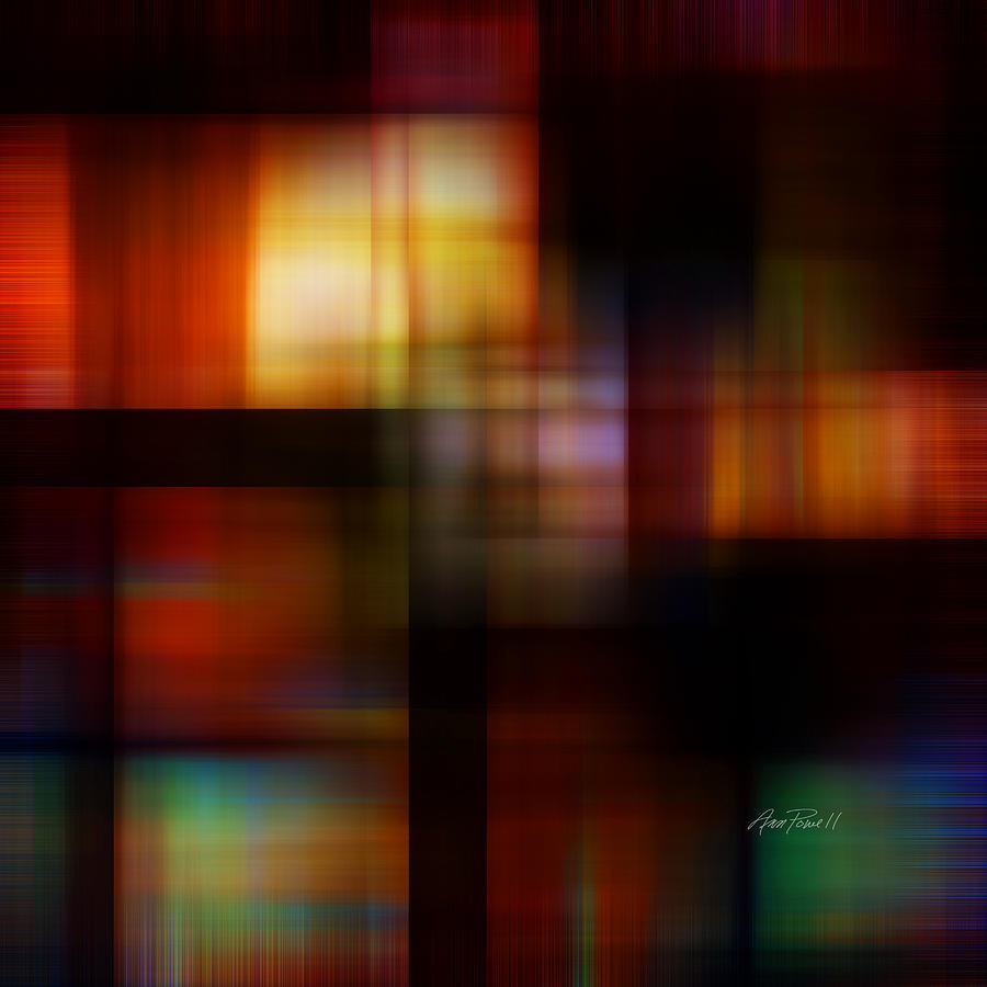 Light At The Window - abstract art Digital Art by Ann Powell