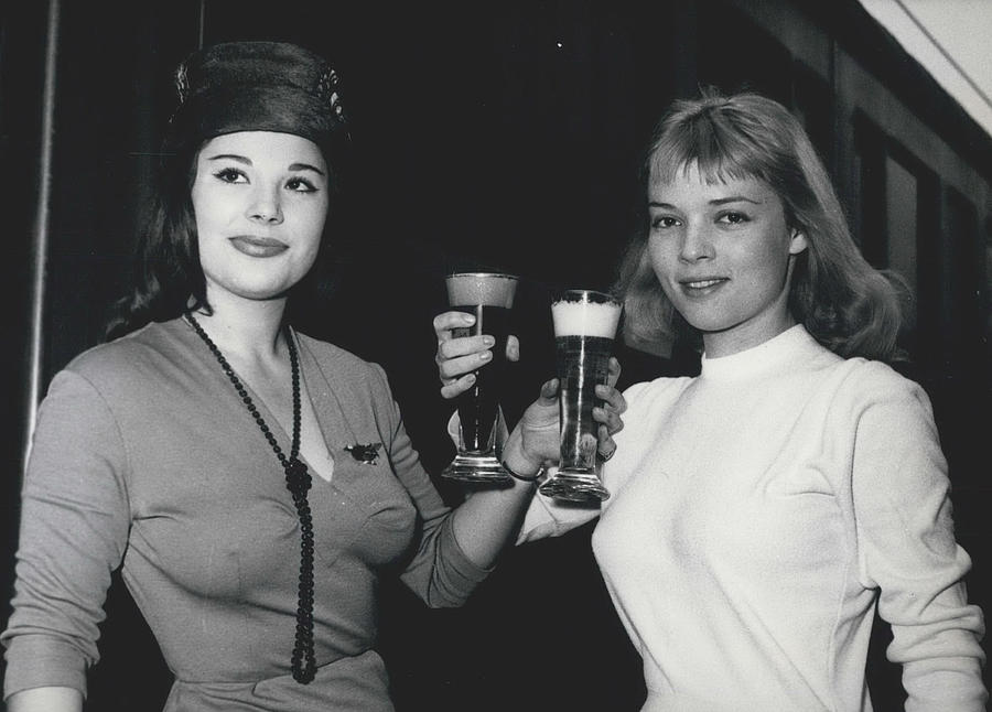 Light Beer For Blond, Dark Beer For Brunette Photograph by Retro Images Archive
