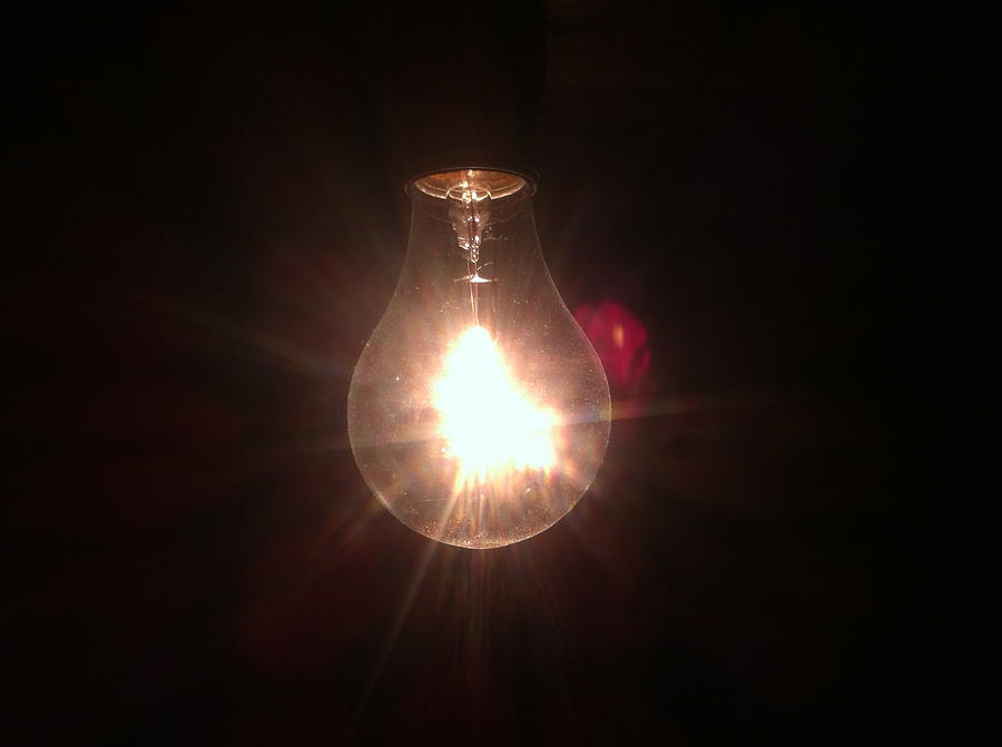 Light Photograph - Light Bulb by Mark Bray