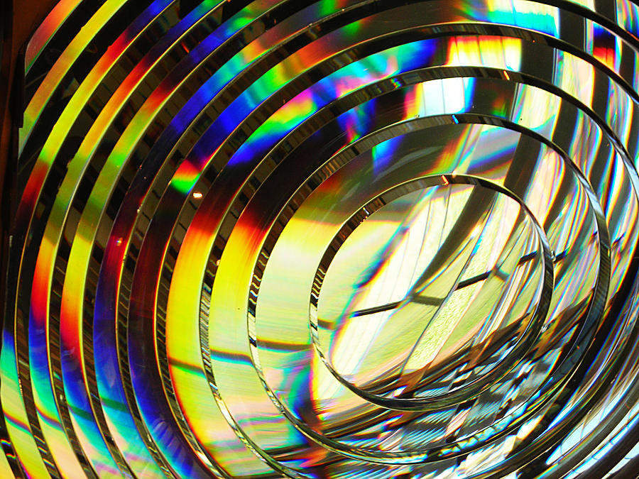 Light Color 1 Prism Rainbow Glass Abstract by Jan Marvin Studios Photograph by Jan Marvin