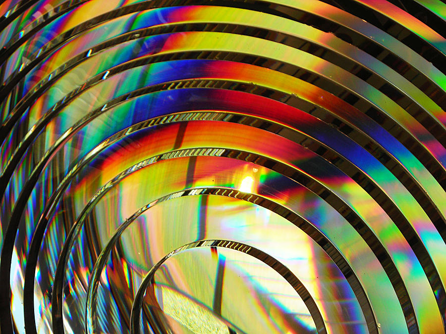 Light Color 2 Prism Rainbow Glass Abstract By Jan Marvin Studios Photograph by Jan Marvin