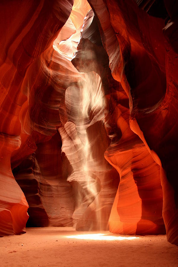 Antelope Canyon Arizona Landscape- Light Dance  Photograph by Maria  OFarrell