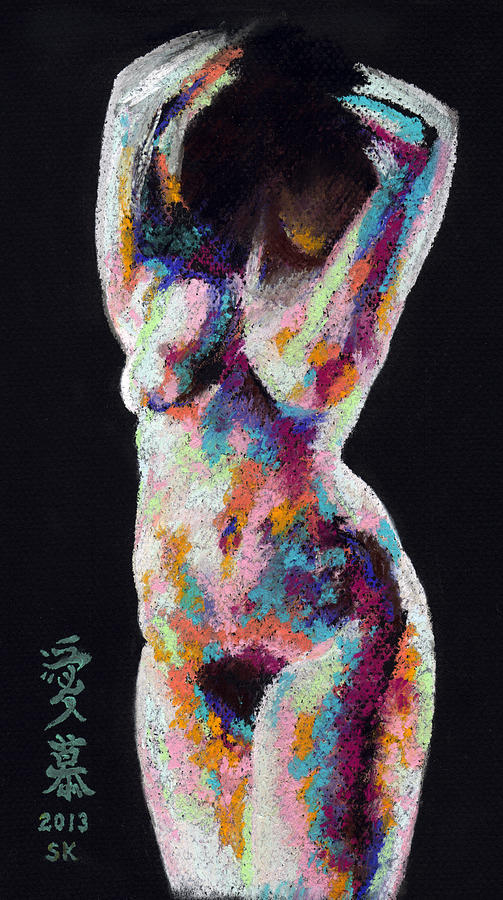 Female Nude Pastel - Light Dancer by Scott Kirkman