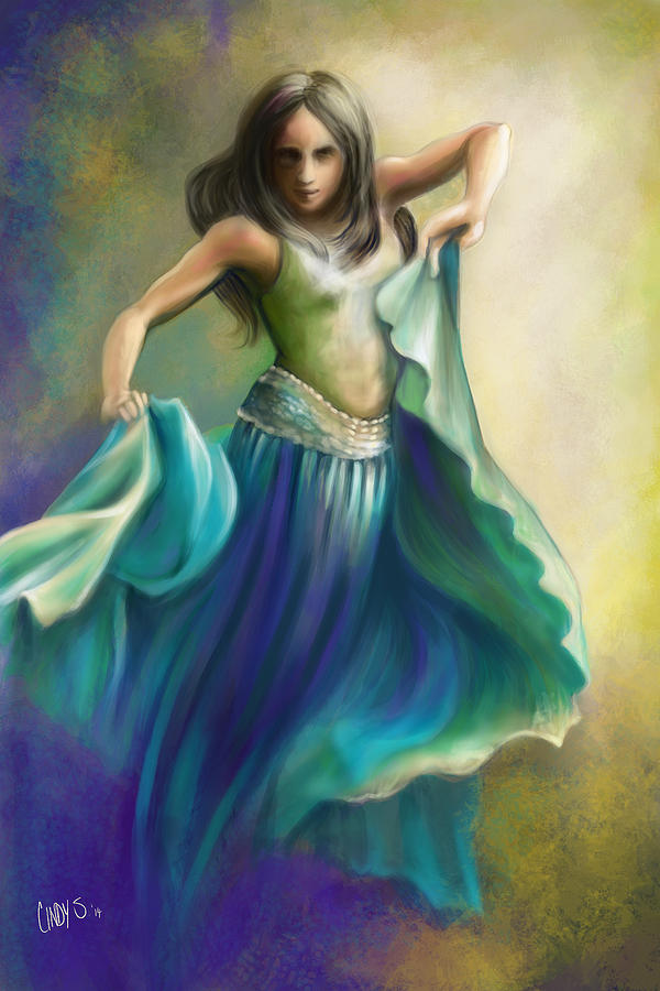 Fantasy Painting - Light Dancing Over Darkness by Tamer and Cindy Elsharouni