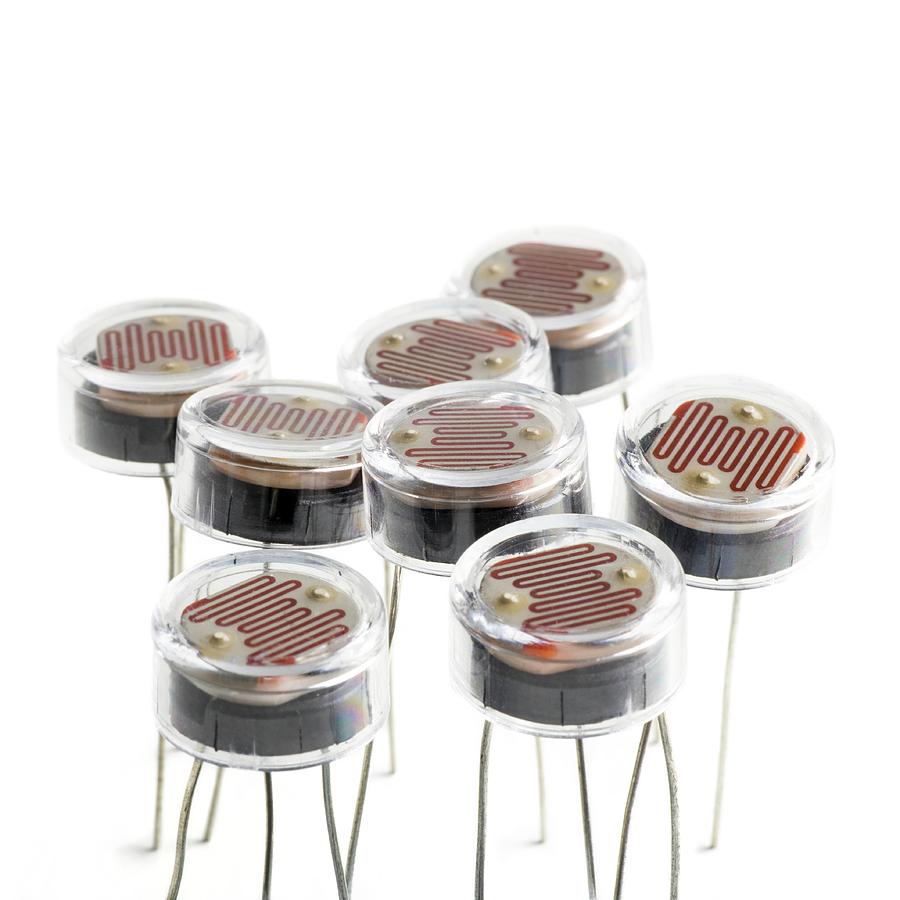 Cadmium Sulphide Photograph - Light Dependent Resistors by Science Photo Library