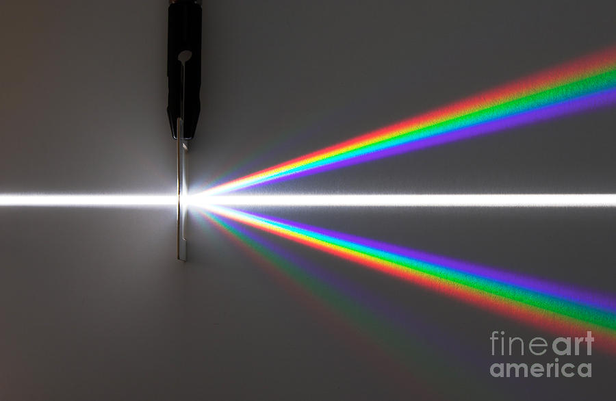 Light Dispersed By Diffraction Grating Photograph by GIPhotoStock